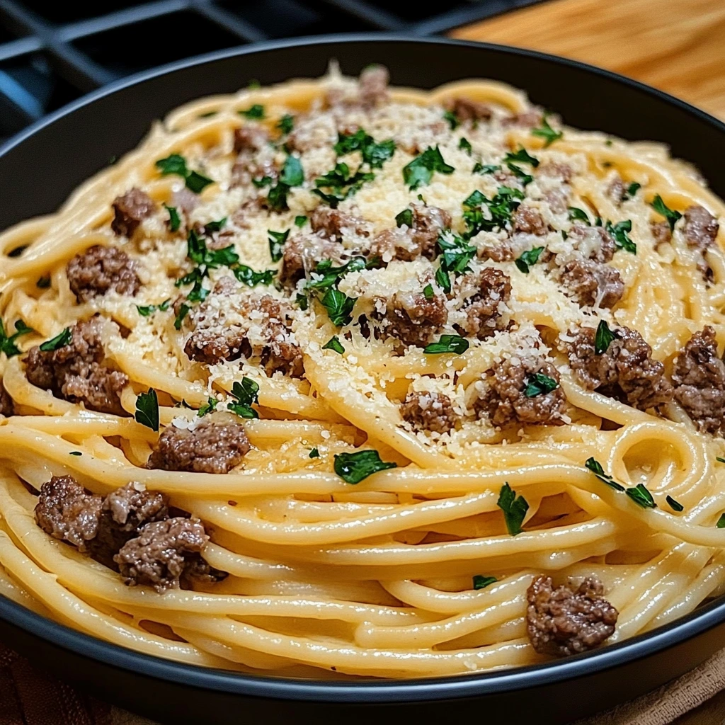 Linguine with Savory Beef