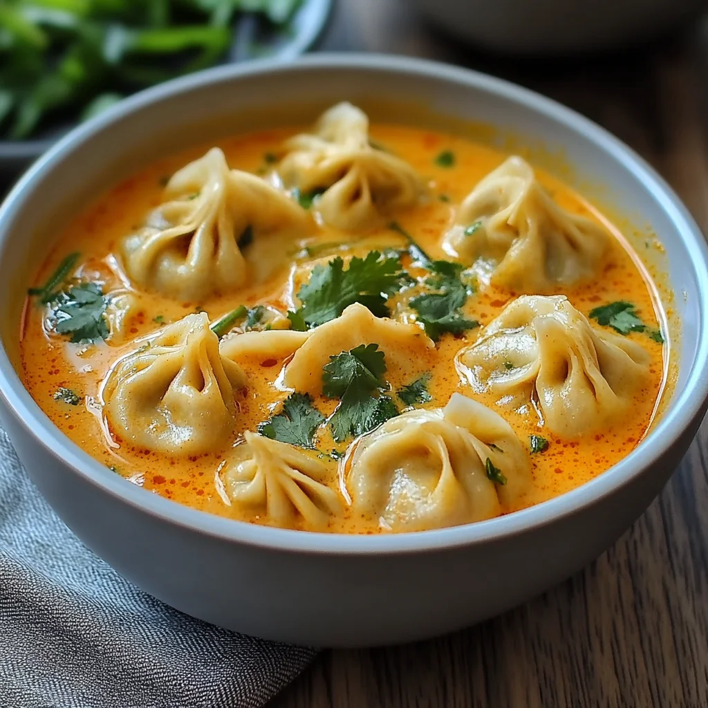 Thai Red Curry Dumpling Soup