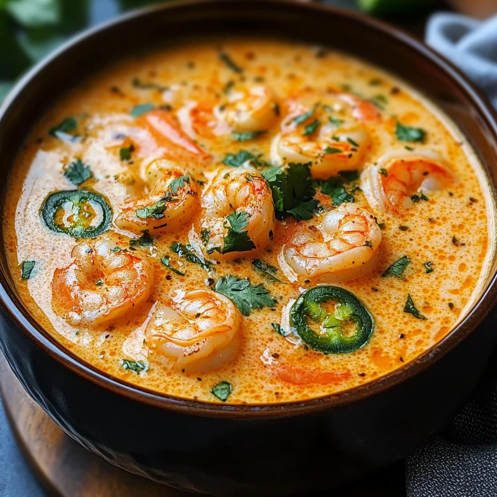 Creamy Spicy Jalapeño Shrimp Soup Recipe