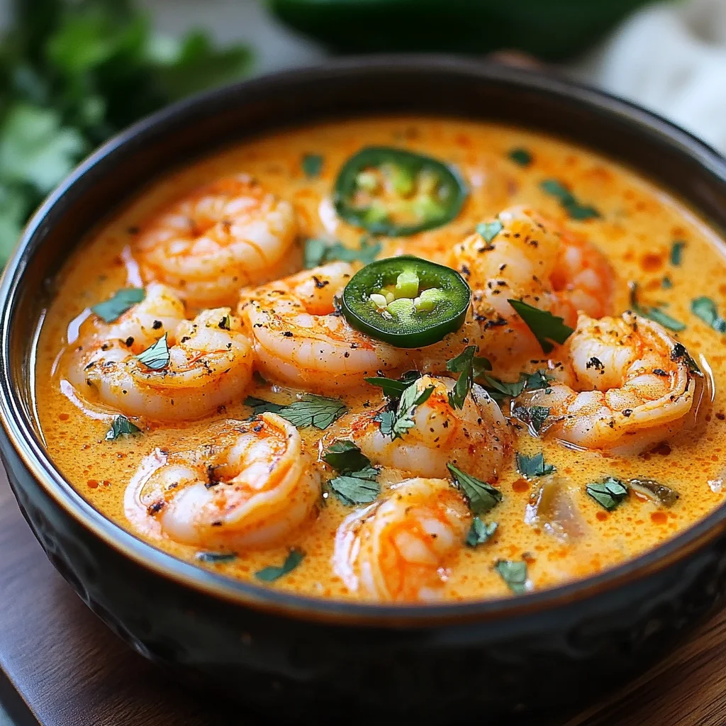 Creamy Spicy Jalapeño Shrimp Soup Recipe