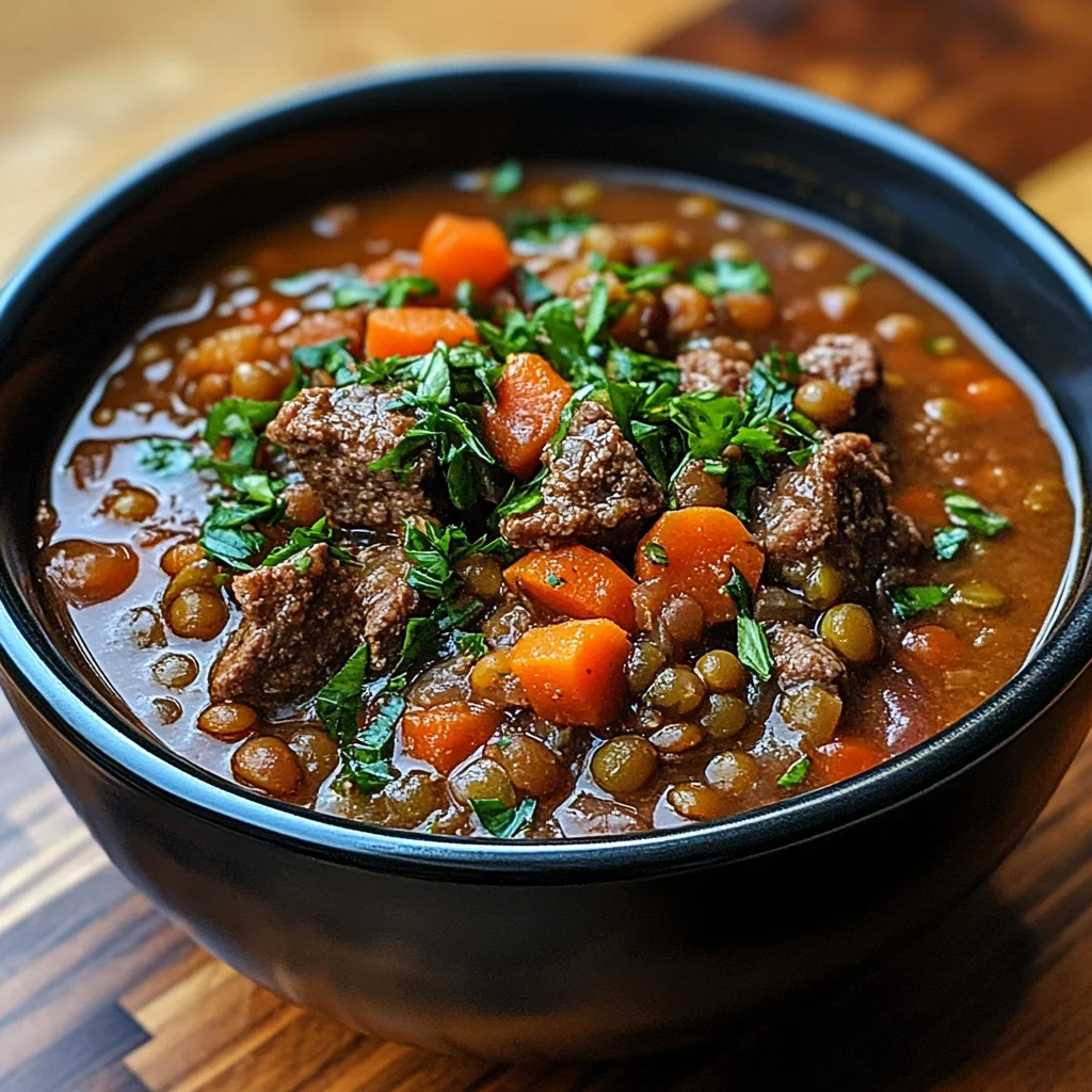 Beef and Lentil Soup